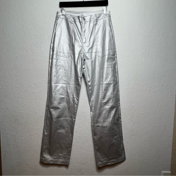 Edit By Nine Silver Wide Straight Leg Pants - Picture 1 of 10